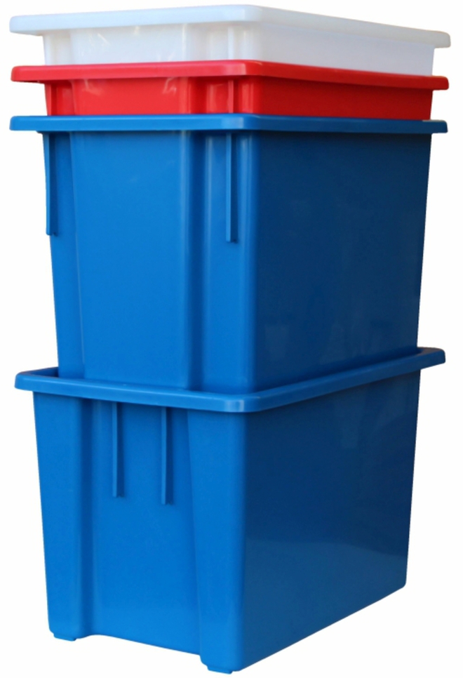 68 Litre Stack N Nest Crate (645 x 413mm) image 0